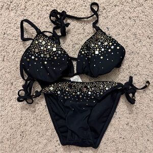 Guess Black and Gold Bikini